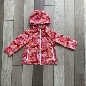 Hunter Pink and Red Floral Raincoat